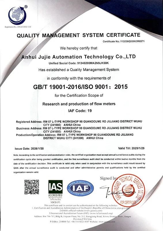 iso9001 quality certification system