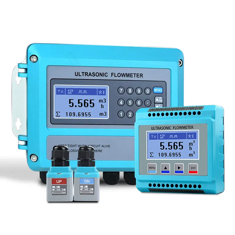 modular ultrasonic flow meter for liquid flow measurement